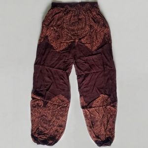 Brown and orange hippie pants